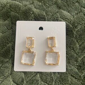 Gem gold earrings (new)